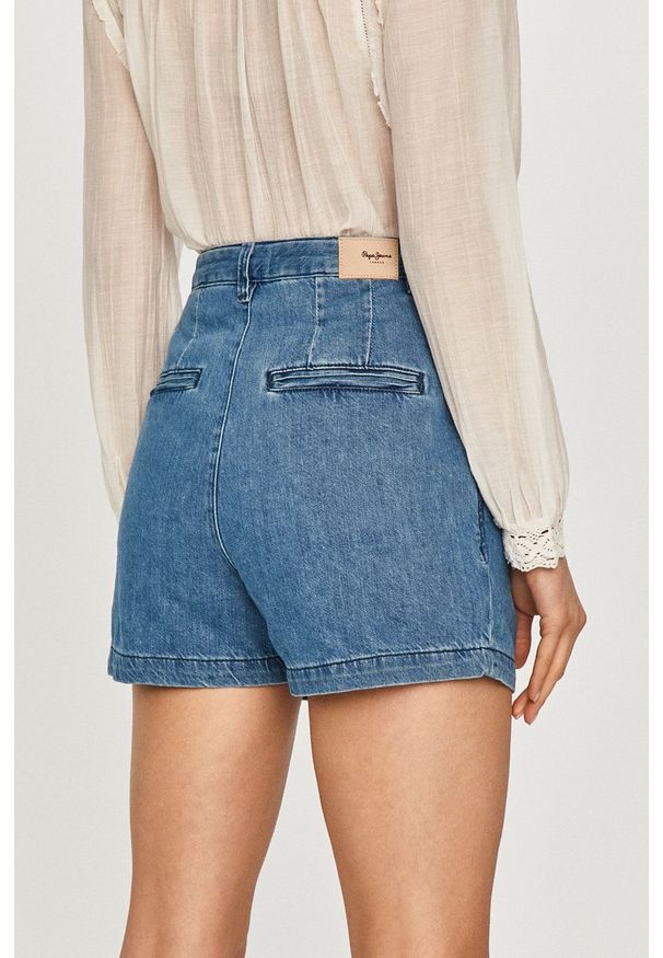 Pepe Jeans - Szorty jeansowe Laurel. Okazja: na co dzień. Kolor: niebieski. Styl: casual