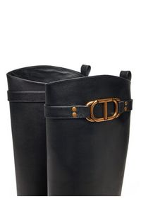 TwinSet - TWINSET Oficerki 242TCP092 Czarny. Kolor: czarny. Materiał: skóra #2