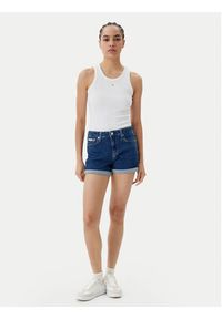 Calvin Klein Jeans Szorty jeansowe J20J225160 Granatowy Regular Fit. Kolor: niebieski. Materiał: bawełna #5