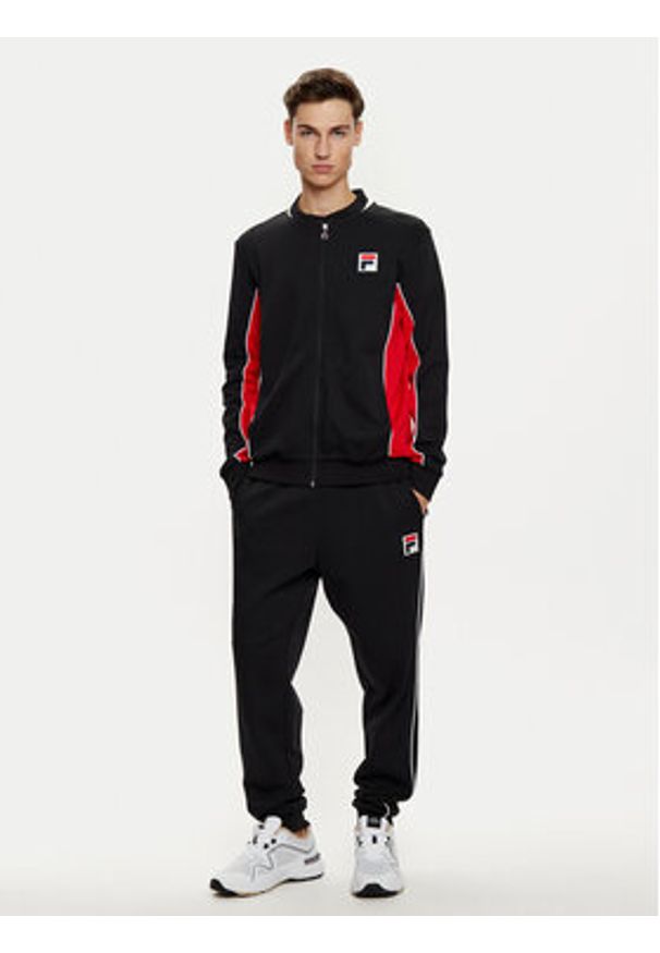 Fila Bluza Settanta FAM0645 Czarny Regular Fit. Kolor: czarny. Materiał: bawełna