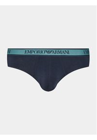 Emporio Armani Underwear Komplet 3 par slipów 111734 3F717 64135 Granatowy. Kolor: niebieski. Materiał: bawełna