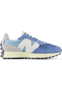 Buty unisex New Balance U327WRA – niebieskie. Okazja: na co dzień. Kolor: niebieski. Materiał: materiał, zamsz, skóra, guma. Szerokość cholewki: normalna #1