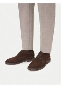 Badura Półbuty EO-JAXON-02 125AM Beżowy. Kolor: beżowy. Materiał: zamsz, skóra #5