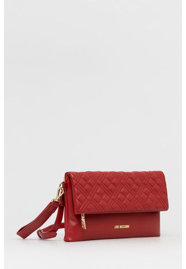 Love Moschino - Torebka. Kolor: czerwony