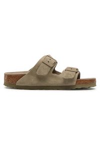 Birkenstock Klapki Arizona BS 1019088 Zielony. Kolor: zielony. Materiał: welur, skóra #7