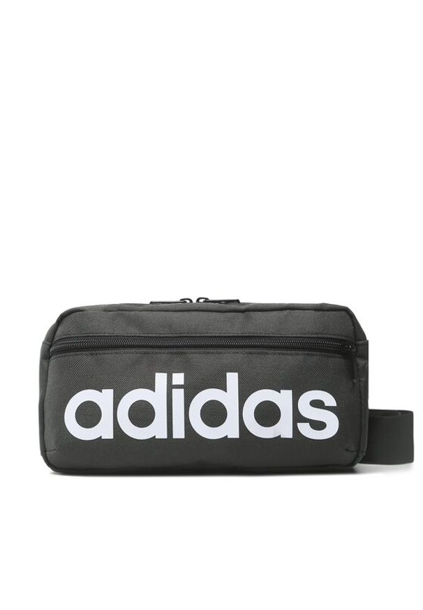 Adidas - adidas Saszetka nerka Linear Bum Bag HT4739 Szary. Kolor: czarny. Materiał: materiał