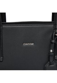 Calvin Klein Torebka Ck Must Shopper Md K60K610736 Czarny. Kolor: czarny. Materiał: skórzane #4
