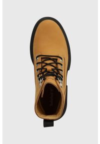Timberland workery skórzane Everleigh Boot 6in LaceUp damskie kolor brązowy na platformie TB0A41QK2311. Nosek buta: okrągły. Zapięcie: sznurówki. Kolor: brązowy. Materiał: skóra. Obcas: na platformie. Styl: klasyczny #5