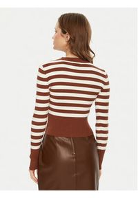 Fracomina Kardigan FS24WT8005K459N8 Brązowy Slim Fit. Kolor: brązowy. Materiał: syntetyk #3