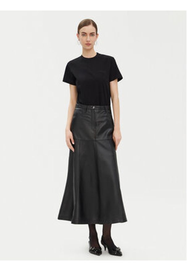 Pinko - PINKO T-Shirt Start 101752 Czarny Regular Fit. Kolor: czarny. Materiał: bawełna