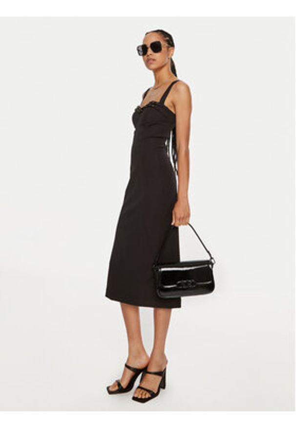 Versace Jeans Couture Sukienka koktajlowa 77HAO935 Czarny Slim Fit. Kolor: czarny. Materiał: syntetyk. Styl: wizytowy