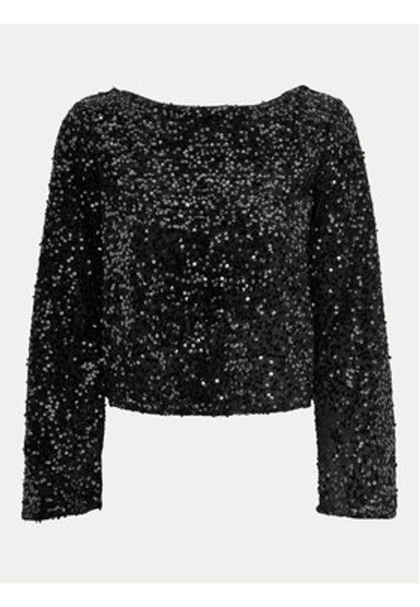 JDY Bluzka Sara 15337655 Czarny Regular Fit. Kolor: czarny. Materiał: syntetyk
