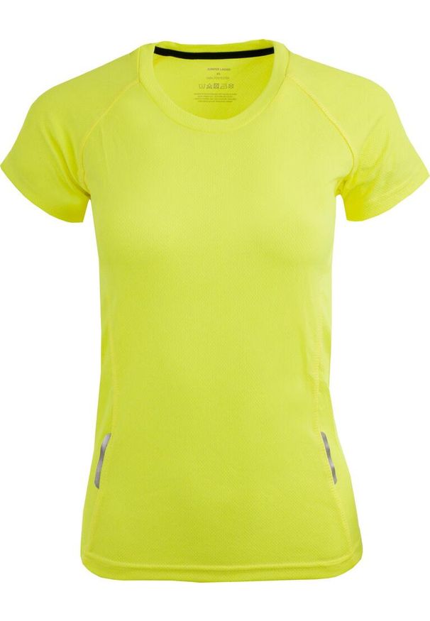 JUMPERS - Damska żółta koszulka sportowa 2XL - Oddychająca i Szybkoschnąca. Kolor: żółty. Materiał: poliester. Sport: piłka nożna