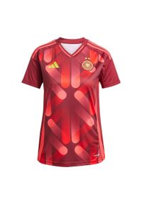 Adidas - Koszulka Germany 25 (Women's Team) Away. Kolor: czerwony, wielokolorowy, brązowy. Materiał: materiał