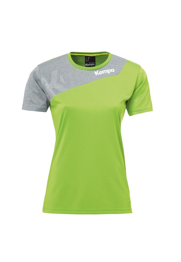 KEMPA - Damska koszulka Kempa Core 2.0. Kolor: wielokolorowy, szary, zielony. Materiał: poliester, materiał