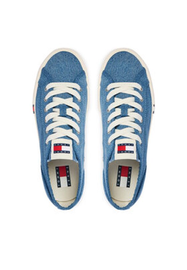 Tommy Jeans Tenisówki Archive Y2K Denim EN0EN03033 Niebieski. Kolor: niebieski. Materiał: materiał