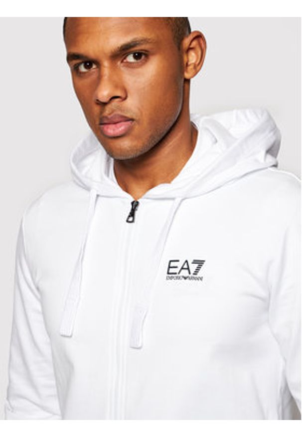 EA7 Emporio Armani Bluza 8NPM03 PJ05Z 1100 Biały Regular Fit. Kolor: biały. Materiał: bawełna