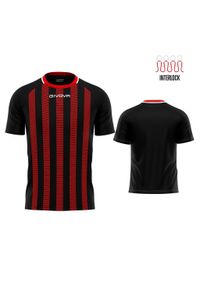 Koszulka sportowa Givova Rugby MA031 L Czarny-Czerwony. Kolor: czerwony, wielokolorowy, czarny. Materiał: poliester. Sport: fitness, piłka nożna #1