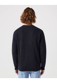 Wrangler - WRAGLER CREWNECK SWEATER MĘSKI SWETER CIEPŁY ELEGANCKI BLACK 112350515. Styl: elegancki