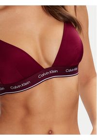 Calvin Klein Swimwear Góra od bikini KW0KW02424 Bordowy. Kolor: czerwony. Materiał: syntetyk