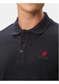 Beverly Hills Polo Club Polo P-SS26M-P424125 Granatowy Regular Fit. Typ kołnierza: polo. Kolor: niebieski. Materiał: bawełna #3
