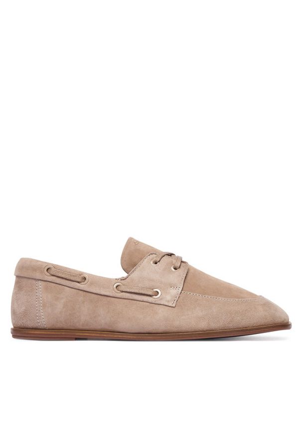 Calvin Klein Półbuty Ess Boatshoe Suede HW0HW03290 Szary. Kolor: szary. Materiał: zamsz, skóra