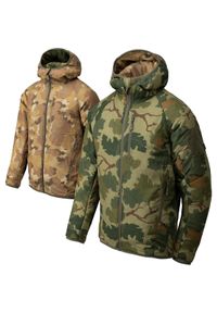 Kurtka ocieplana męska Helikon-Tex Wolfhound Hoodie. Kolor: brązowy, zielony, wielokolorowy. Sport: turystyka piesza
