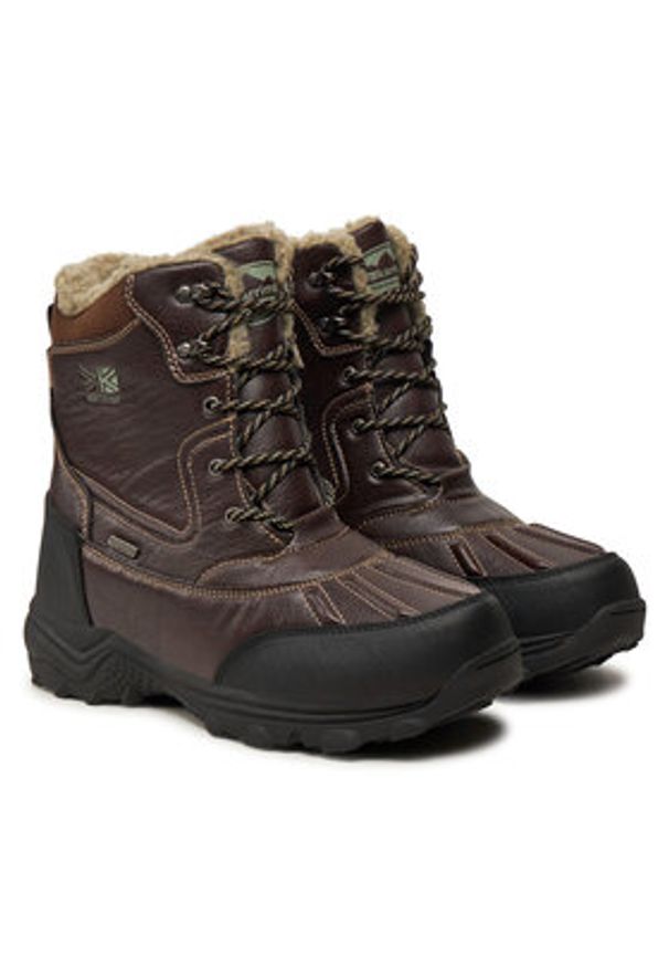 Karrimor Śniegowce Snow Casual 3 K815 Brązowy. Okazja: na co dzień. Kolor: brązowy. Materiał: skóra. Styl: casual