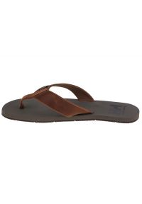 Japonki Helly Hansen Seasand 2 Leather Sandals M 11955-725 brązowe. Kolor: brązowy. Materiał: skóra, guma