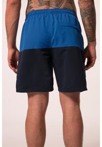 JAY-PI - Męskie Kąpielówki beachwear elastyczny pas do rozm. 7XL. Kolekcja: plus size. Kolor: niebieski. Materiał: poliester, materiał