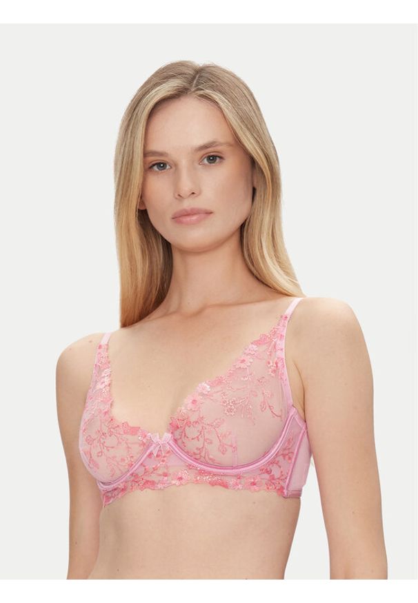 Hunkemöller Biustonosz z fiszbiną Lillia 204597 Fioletowy. Kolor: fioletowy. Materiał: syntetyk