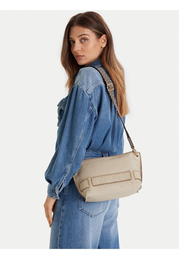 Pikolinos Torebka Wha-1110C2 Beżowy. Kolor: beżowy. Materiał: skórzane