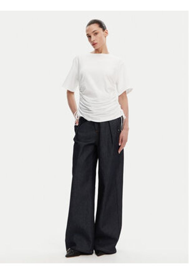 French Connection T-Shirt 76YAF Biały Regular Fit. Kolor: biały. Materiał: bawełna