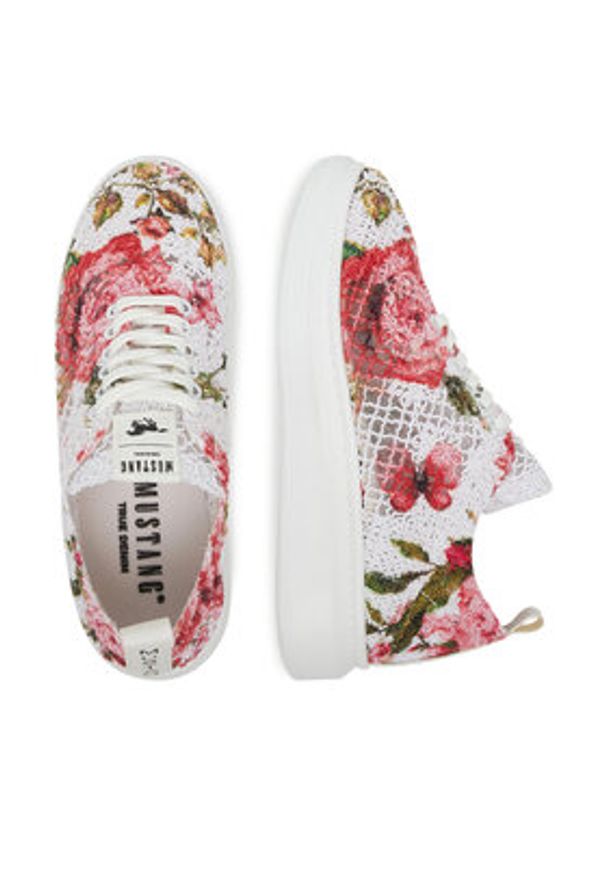 Mustang Sneakersy 1468-301 Biały. Kolor: biały. Materiał: materiał