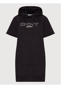 DKNY Sport Sukienka dzianinowa DP1D4601 Czarny Regular Fit. Kolor: czarny. Materiał: bawełna, dzianina. Typ sukienki: sportowe. Styl: sportowy #2