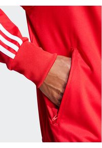 Adidas - adidas Bluza adicolor Classics IJ7060 Czerwony Loose Fit. Kolor: czerwony. Materiał: syntetyk #6