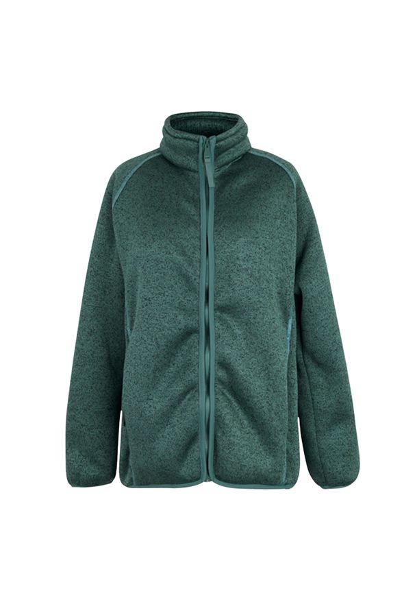 Regatta - Polar Damski Pełen Suwak Mellrey. Kolor: zielony. Materiał: polar. Sezon: zima. Styl: sportowy. Sport: turystyka piesza