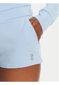 Juicy Couture Szorty sportowe JCWHS125312 Błękitny Loose Fit. Kolor: niebieski. Materiał: bawełna