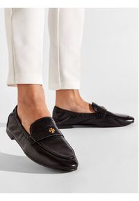 Tory Burch Lordsy Ballet Loafer 87269 Czarny. Kolor: czarny. Materiał: nubuk, skóra