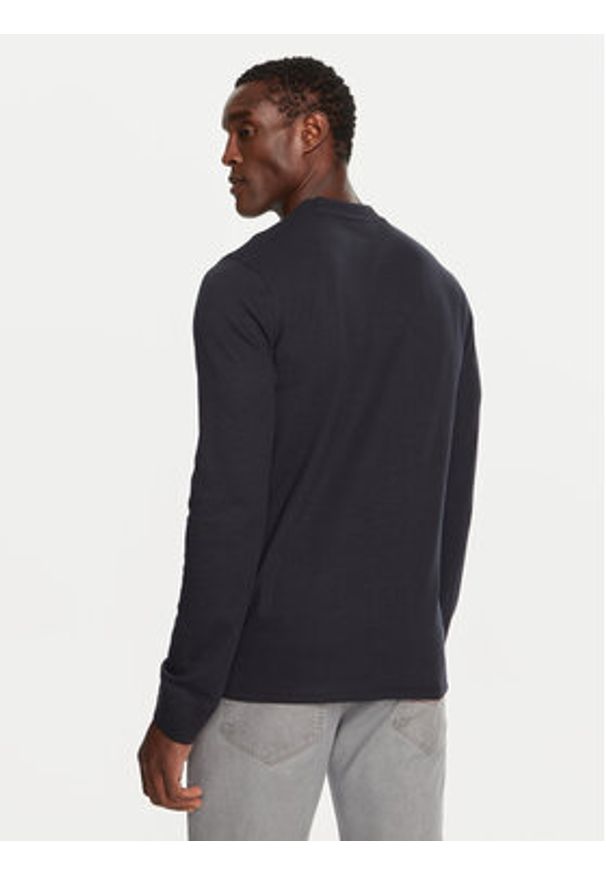 INDICODE Longsleeve Valento 45-660 Granatowy Regular Fit. Kolor: niebieski. Materiał: syntetyk, bawełna. Długość rękawa: długi rękaw
