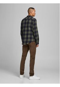 Jack & Jones Koszula 12181602 Zielony Slim Fit. Kolor: zielony. Materiał: bawełna #4