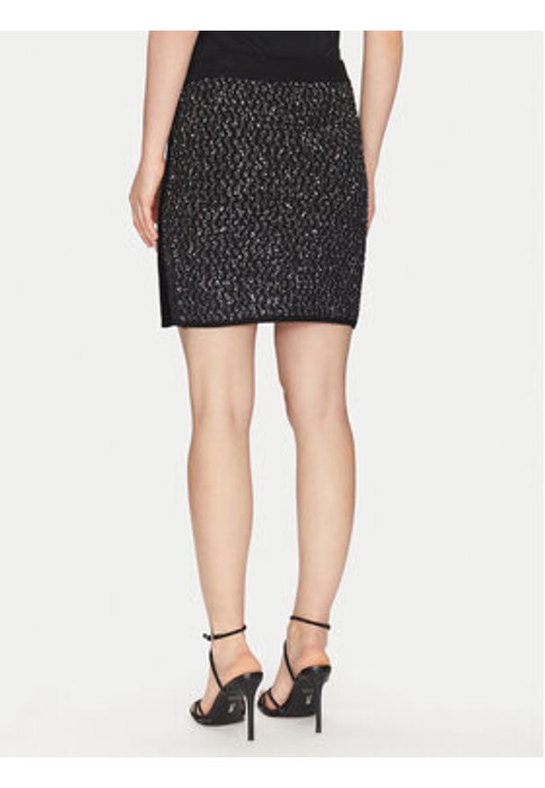 Liu Jo Spódnica mini WF4023 MA06P Czarny Regular Fit. Kolor: czarny. Materiał: syntetyk