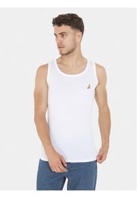 Brave Soul Tank top MV-149FALLEN Biały Slim Fit. Kolor: biały. Materiał: bawełna #1