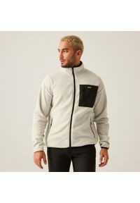Regatta - Polar turystyczny męski Frankie Full Zip. Kolor: szary, beżowy, wielokolorowy. Materiał: polar. Sport: turystyka piesza #1