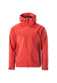 Elbrus - Męska Lekka Wodoodporna Kurtka Pro Guard 2 Layer. Kolor: czerwony