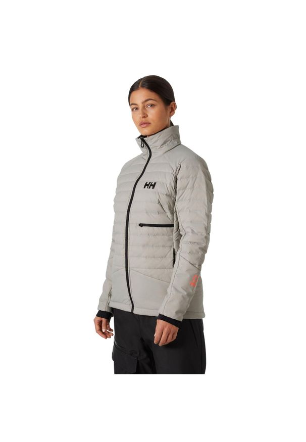 Kurtka narciarska damska Helly Hansen Lifaloft Down. Kolor: szary. Materiał: puch. Sezon: zima. Sport: narciarstwo