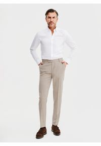Pako Lorente - PAKO LORENTE – Garniturowe spodnie męskie w kratę. Okazja: na spotkanie biznesowe. Materiał: wełna. Styl: biznesowy, elegancki #8
