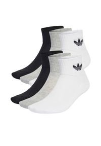 Adidas - Zestaw 3 par wysokich skarpet unisex adidas. Wzór: kolorowy