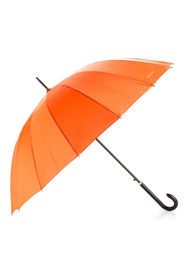 Wittchen - Parasol półautomatyczny szeroki. Kolor: pomarańczowy. Materiał: materiał, poliester, włókno