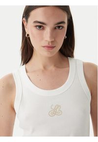 Luisa Spagnoli Top Bordo 543281 Biały Slim Fit. Kolor: biały. Materiał: bawełna #4